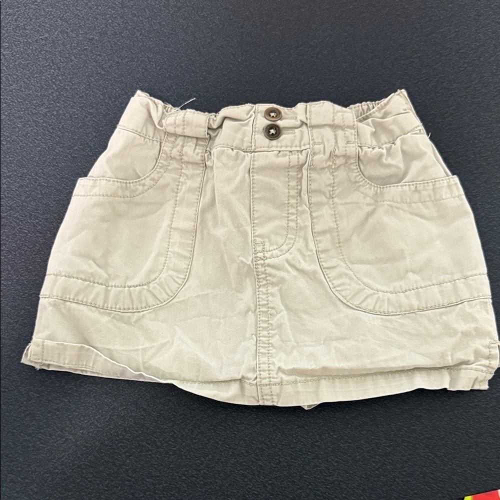 Beige Mini Skirt with Pockets Y2K Circo 2001